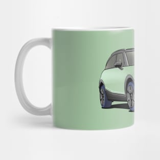 Green Smart Hashtag One #1 EV Car Mug